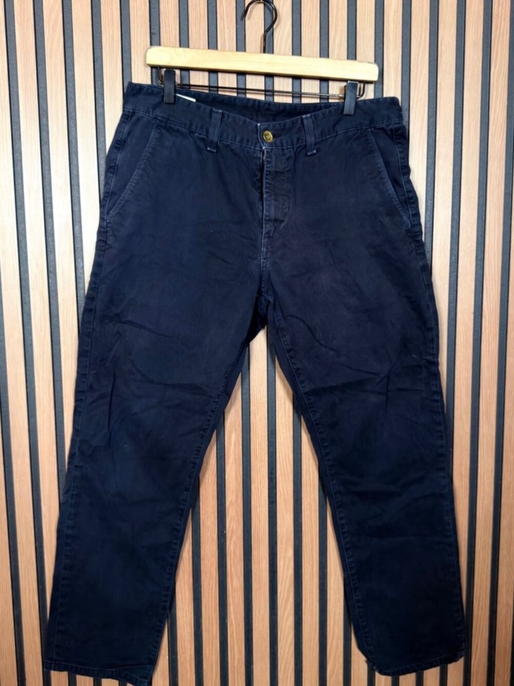 Rag & Bone Chino Pants 34 x 30 Mens Blue Standard Issue Flat Front